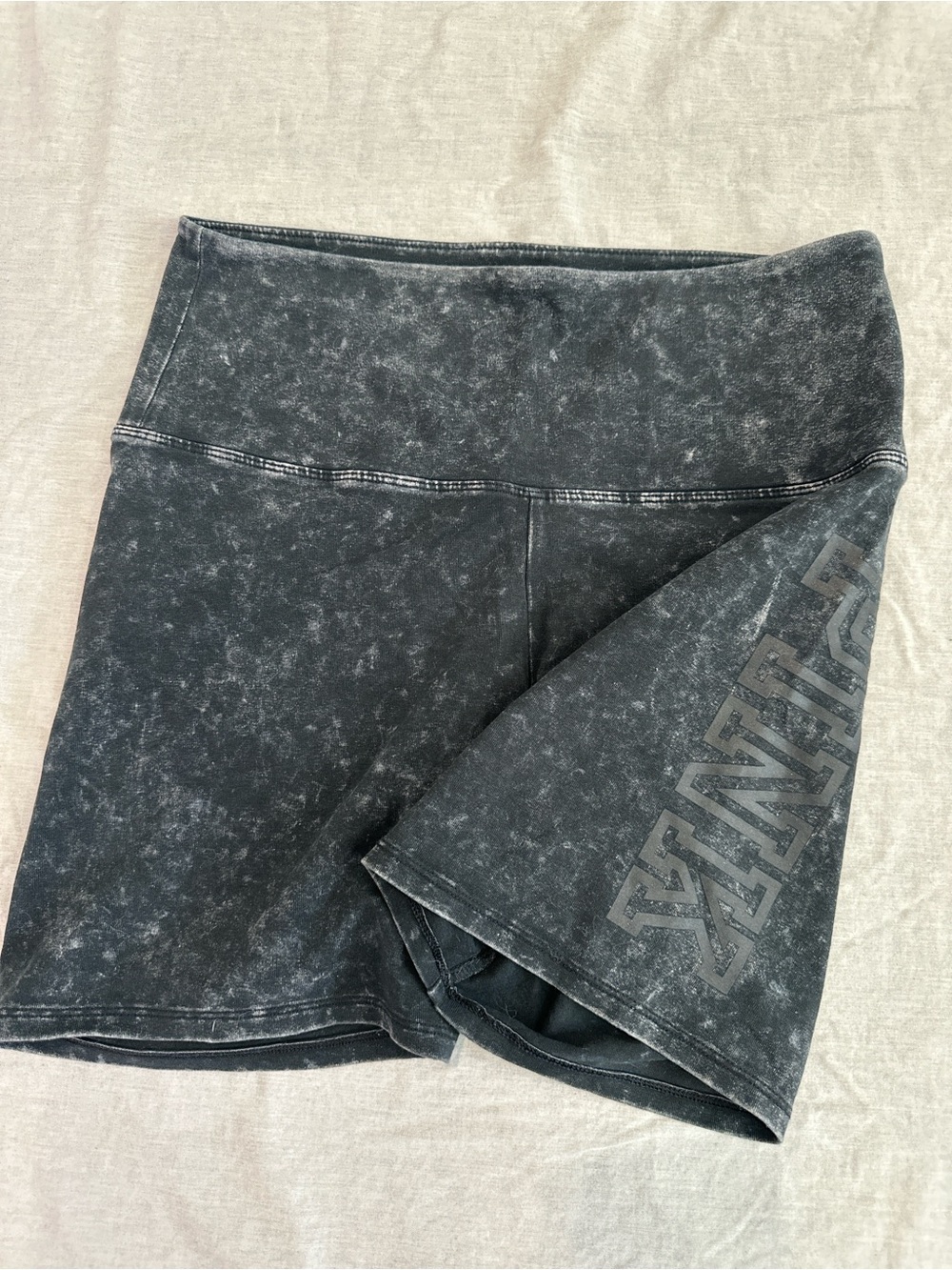 PINK Victoria's Secret Washed Black Athletic Short